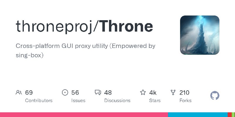 GitHub - throneproj/Throne: Cross-platform GUI proxy utility (Empowered by sing-box)